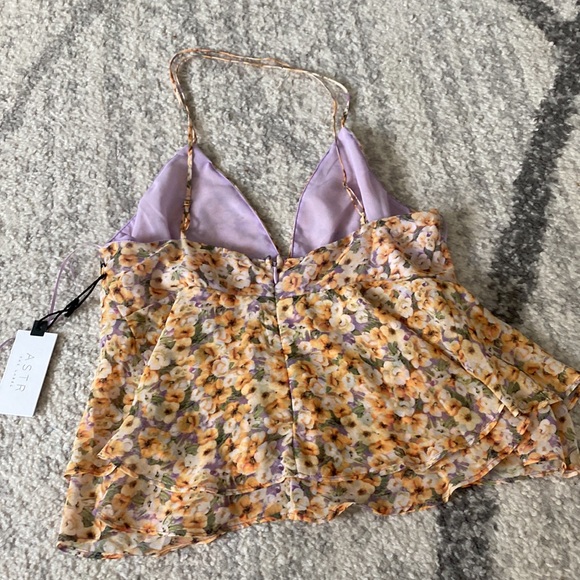 Floral Two Tiered Strappy Cami - Picture 3 of 3